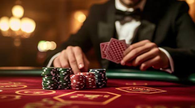 montana88 Three Card Poker betting interface showing ante, play, and pair plus bet options